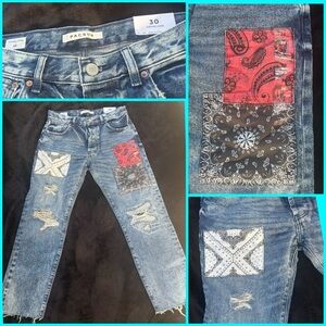 PacSun Young Man’s Loose Patchwork Jeans - NWT 30x31
